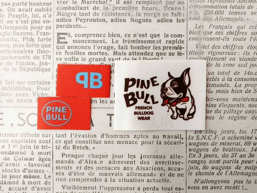 (PN-236)フレンチブルドッグ専用ショップ【PINE BULL】様からいただいたネーム2種類のオーダー