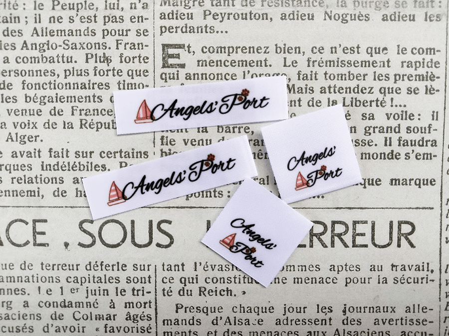 （PN-282）大阪市の【smile planner】様ご依頼の２種類のサテンタグの印刷