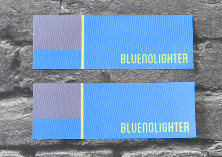 (PN-034)兵庫県明石市【BLUENOLIGHTER】様ご依頼のオリジナルブランドタグネームを作成しました