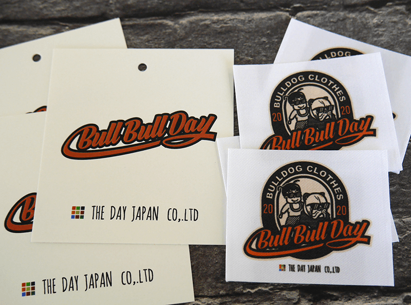 (SET-026)東京都武蔵野市【株式会社 THE DAY JAPAN】様吊りラベル・プリントネームの注文を頂きました