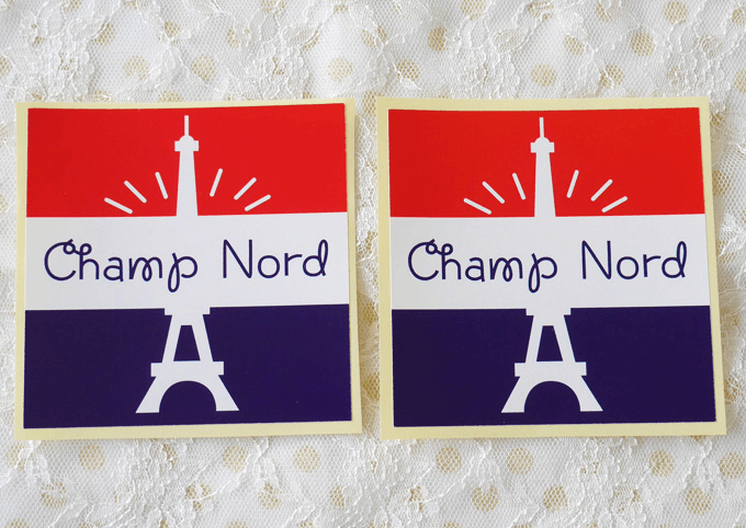 (LBL-021)山口県下関市【Champ Nord】様ご依頼のブランドシールを制作しました