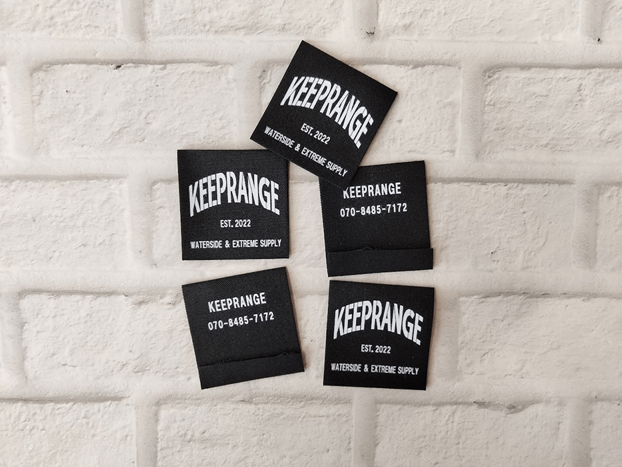 （PN-269）ローカルアパレルブランド【KEEPRANGE】さまのオリジナルランドタグの印刷