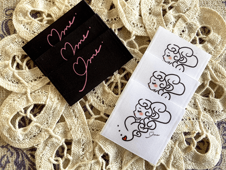 (PN-105)兵庫県神戸市【FT】様ご依頼のブランドネームタグ2種類の印刷を承りました。