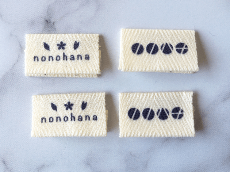 (PN-086)山形県米沢市【野々花染工房】様よりプリントタグネームのご依頼