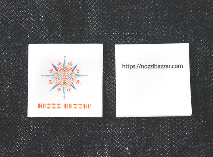 (PN-040)千葉県鴨川市【NOZZI BAZZAR】様よりオリジナルブランドネームタグの製作をしました